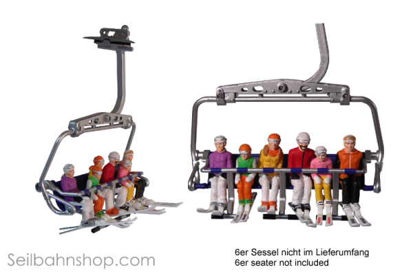 JC 54200 Pack of 6 figures with Head Ski